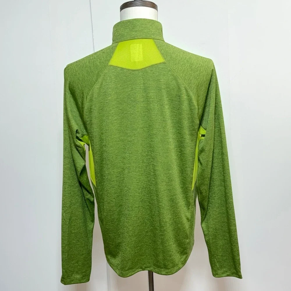 North Face 1/4 Zip Pullover‎ Mens Large Green Active Impulse FlashDry NEW